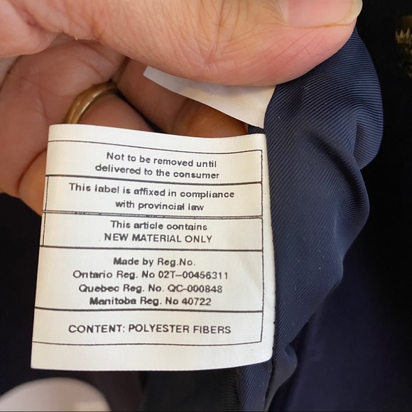 Lauren Ralph Lauren Double Breasted Blue Wool Coat - Picture 9 of 9